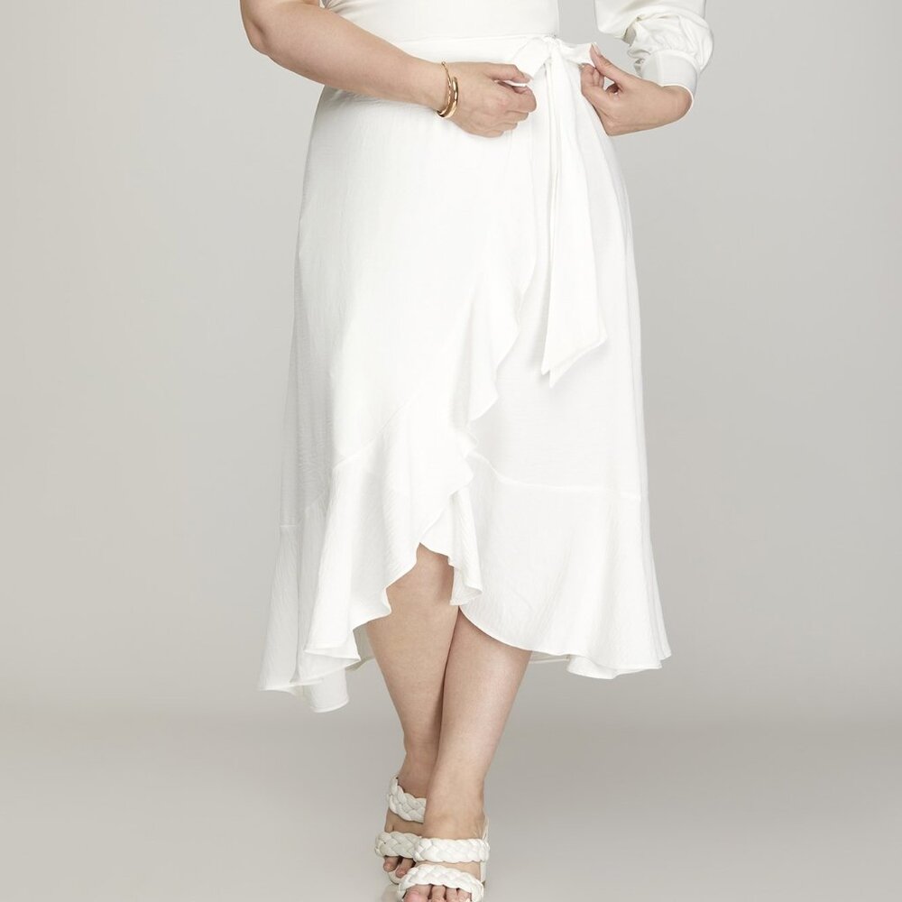 Midi Wrap Skirt Plus